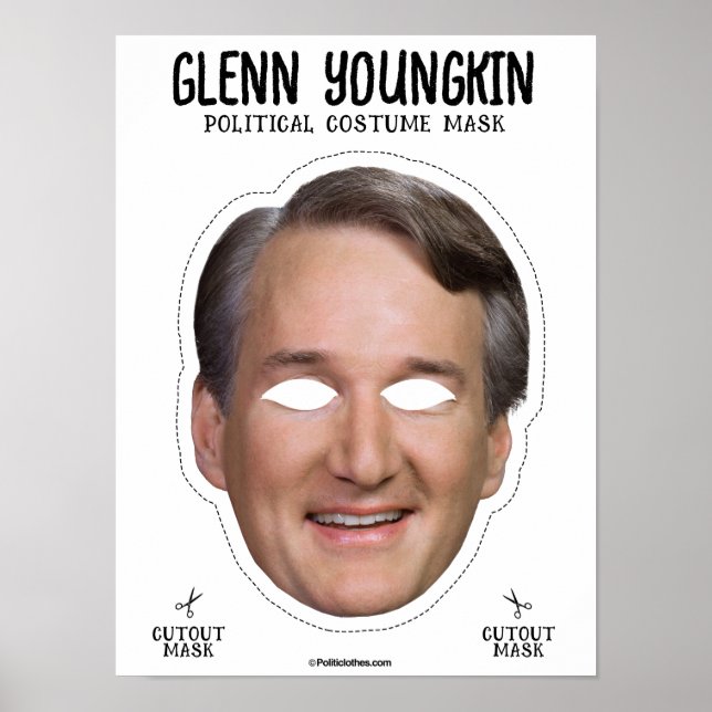 Glenn Youngkin Costume Mask Poster (Framsidan)