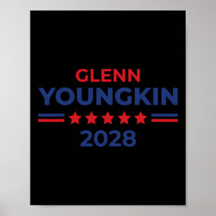 Glenn Youngkin För President 2028 Mega Republikan Poster
