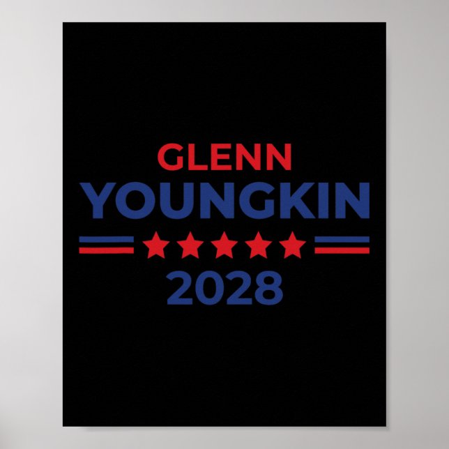 Glenn Youngkin För President 2028 Mega Republikan  Poster (Framsidan)