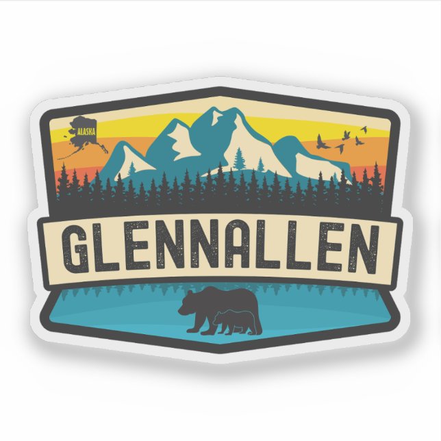 Glennallen, Alaska Klistermärken (Framsida)