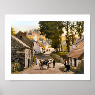 Glenoe by, ståndsmässiga Antrim, Irland Poster