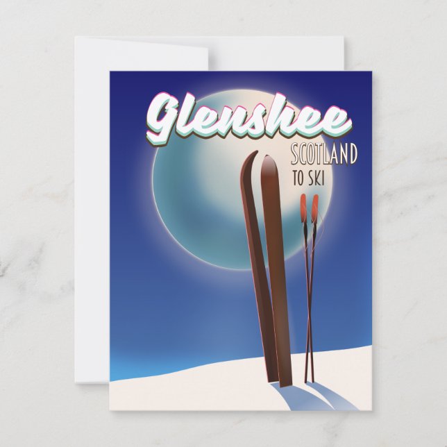 Glenshee Skottland skidposter (Framsida)