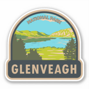 Glenveagh National Park Ireland Lough Veagh Travel Klistermärken