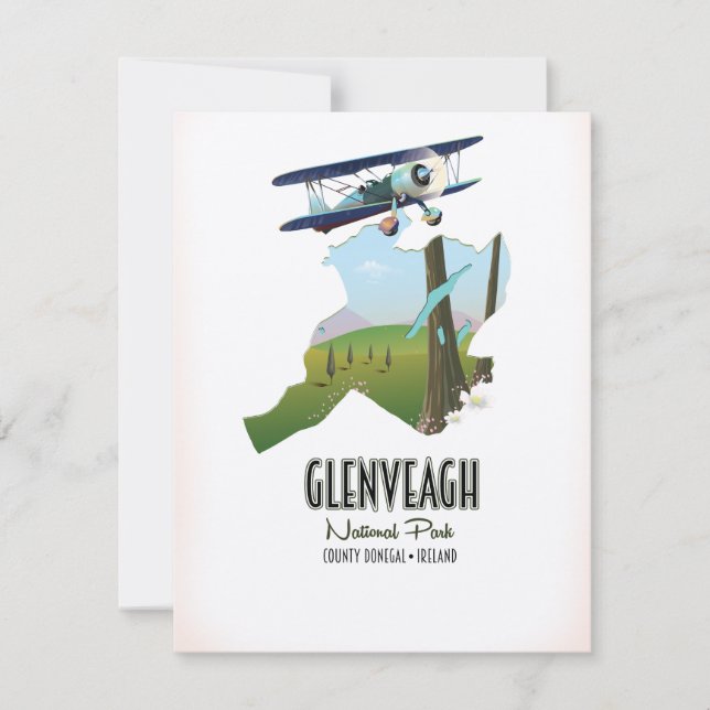 Glenveagh nationalpark Ireland Donegal karta (Framsida)