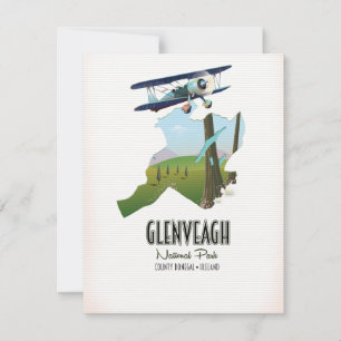 Glenveagh nationalpark Ireland Donegal karta