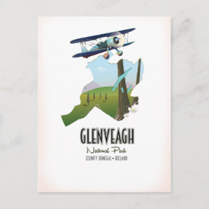 Glenveagh nationalpark Ireland Donegal karta Vykort