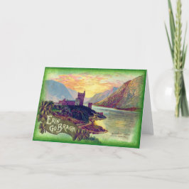 Glenveigh slott Donegal Guld Shamrock Kort
