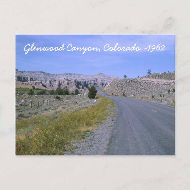Glenwood Canyon Vykort (Framsida)