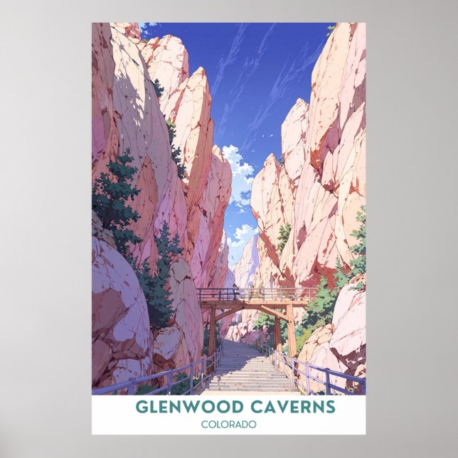 Glenwood Caverns Äventyr Park - Colorado Poster (Framsidan)
