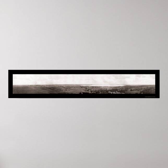 Glenwood MN Panorama Photo 1913 Poster (Framsidan)