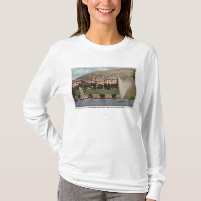 Glenwood Springs CO - beskåda av hotellet CO & Tee Shirt (Framsida)