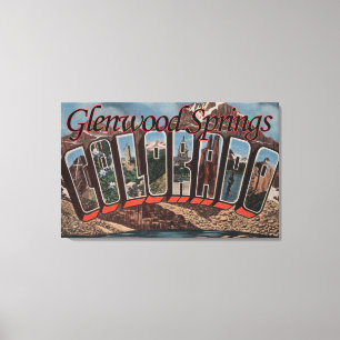 Glenwood Springs Colorado - stora brevplatser Canvastryck