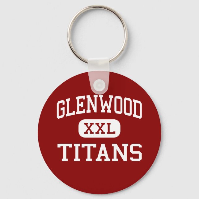 Glenwood - Titans - High School - Chatham Illinois Nyckelring (Framsida)