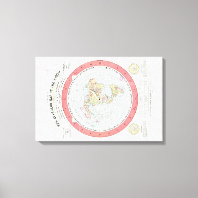 Gleonons ~NEW STANDARD KARTA I VÄRLDEN~ Poster Canvastryck (Framsida)