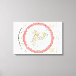 Gleonons ~NEW STANDARD KARTA I VÄRLDEN~ Poster Canvastryck