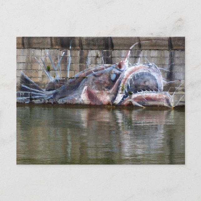 Glerfisk Vykort (Framsida)