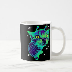 Glerp Glorp Rolig Alien Katt Meme Gnarp Katt Dum A Kaffemugg