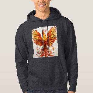 Glestic Golden Fire Eagle Design Hoodie* Hoodie