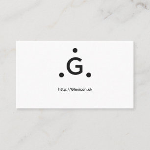 Glexicon Storbritannien Visitkort