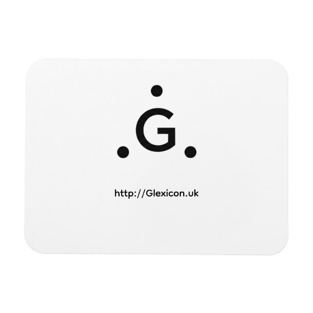 Glexicon UK Foto  Magnet (Horisontell)
