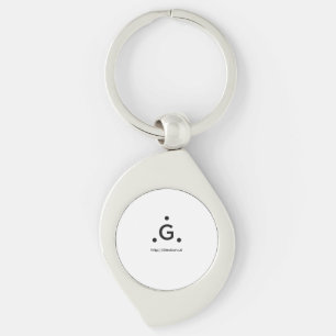 Glexicon UK Virvel  Swirl Silverfärgad Nyckelring