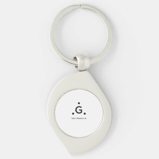 Glexicon UK Virvel  Swirl Silverfärgad Nyckelring