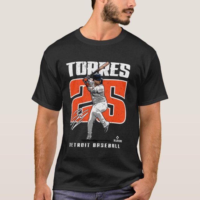Gleyber Torres Detroit MLB Baseball Players MLBGTO T Shirt (Framsida)