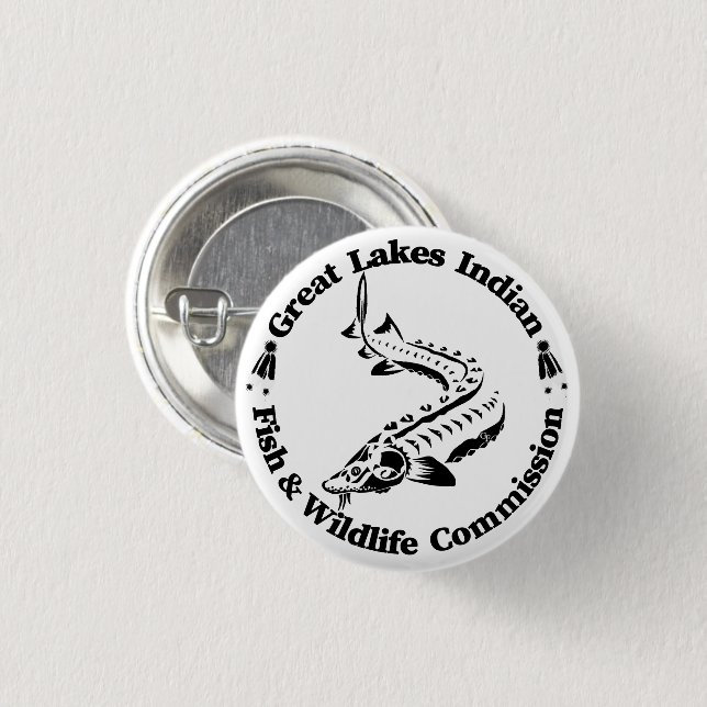 GLI-FWC - Sturg Logo Button Knapp (Framsida & baksida)