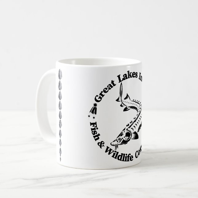 GLI-FWC - Sturg Logo & Scutes - Coffee Mug Kaffemugg (Framsida vänster)