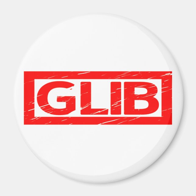 Glib Frimärke Magnet (Framsidan)