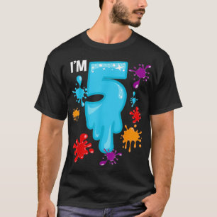 Glid 5:e Födelsedagsfesten, 5:e årsdagen Party Kid T Shirt