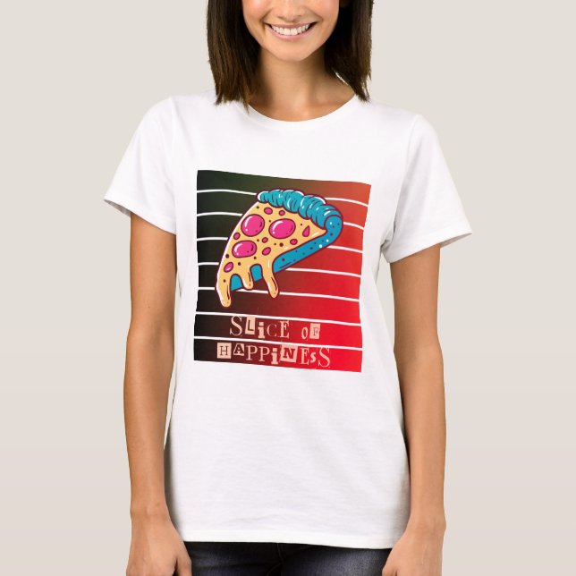 Glid med pizza t shirt (Framsida)