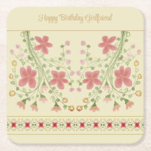 Glid med Rosa Blommigt