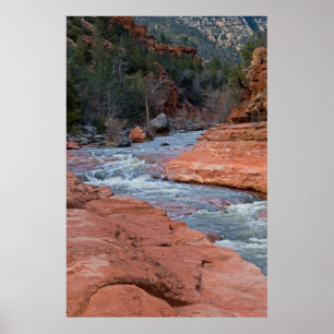 Glid sten i Sedona, AZ 3590 Poster