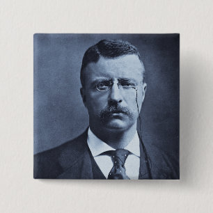 Glidbana för lykta för Teddy Roosevelt vintage Knapp