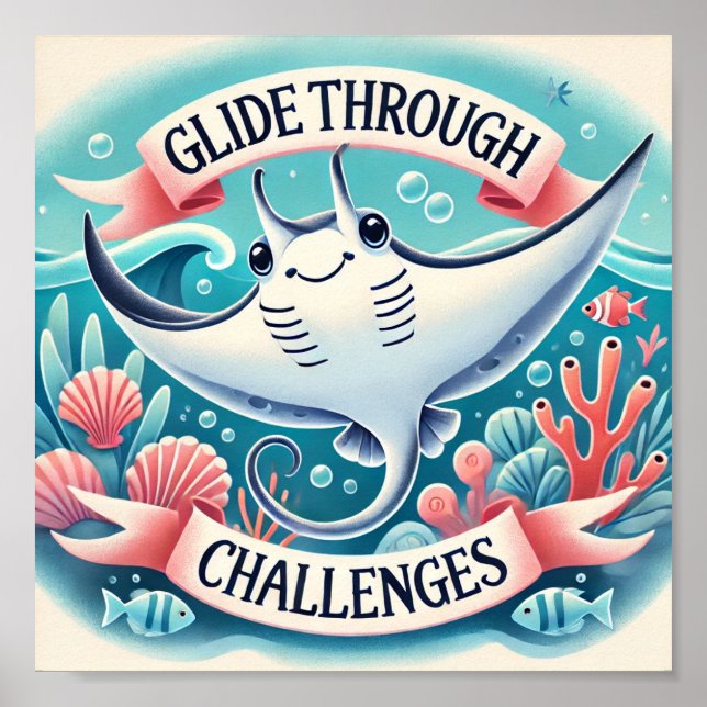 Glide Manta Poster (Framsidan)