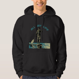 Glide, rid och surfa på sup-padlar hoodie