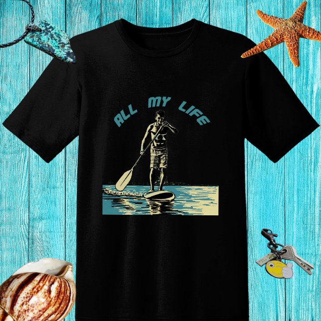 Glide, rid och surfa på sup-padlar t shirt (Skapare uppladdad)