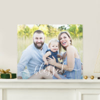 Glided Ord Personlig Photo Wrapped Canvas