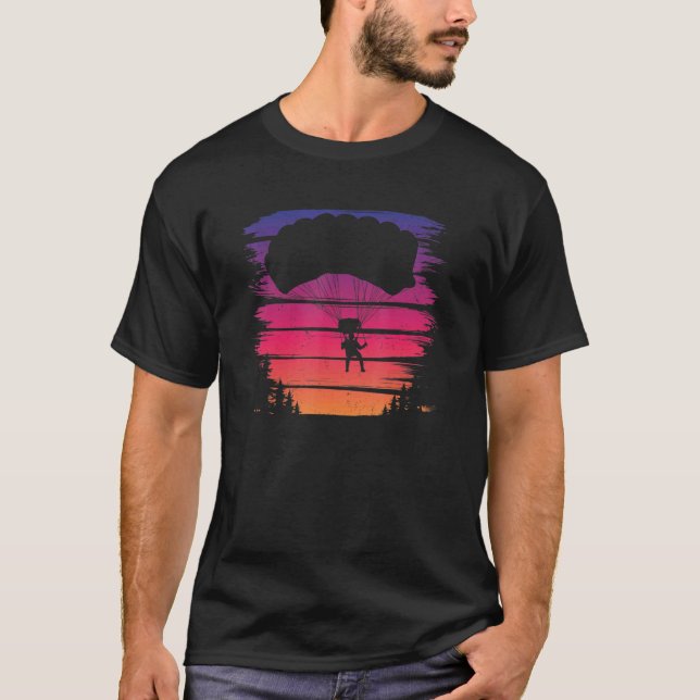 Glider Flies Äventyr Sport Paragliding for Para T Shirt (Framsida)