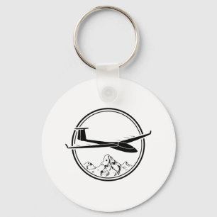 Glider-flygpilot  Gliding Hobby Gift Ideas Nyckelring