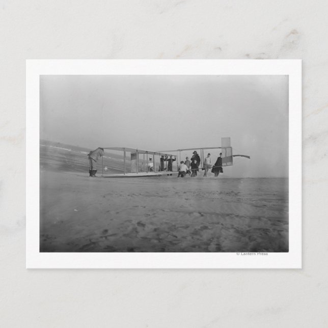 Glider förbereds för flygning av vykort (Framsida)