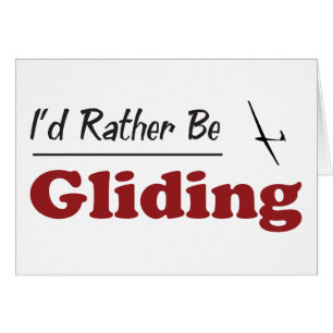 Glider ganska hälsningskort