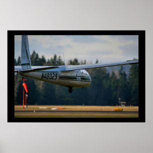 Glider-landning Poster