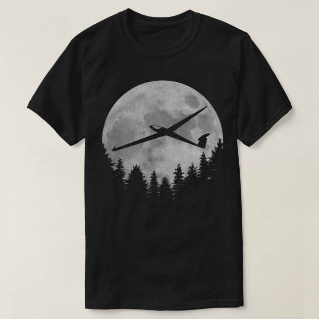 Glider Måne T Shirt (Design framsida)