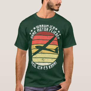 Glider-pilot utan motorreglage t shirt