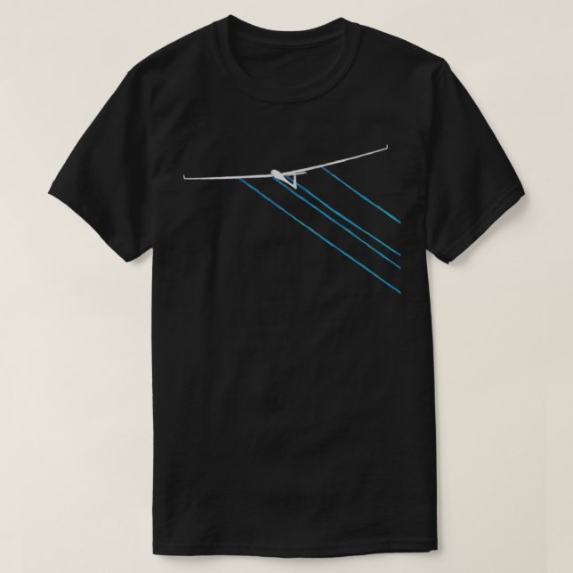 Glider-pilotens glider vatten, slutlig inflygning t shirt (Design framsida)