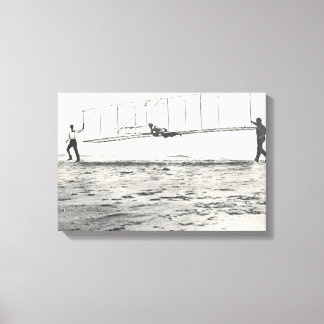 Glider-provning av Wright Brothers Canvastryck