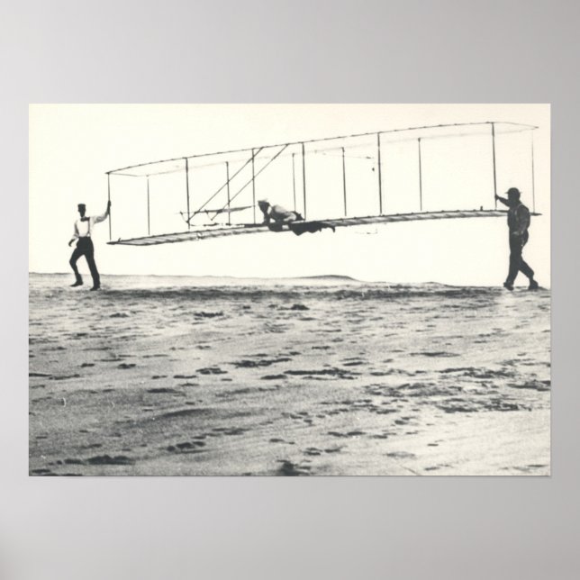 Glider-provning av Wright Brothers Poster (Framsidan)