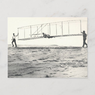Glider-provning av Wright Brothers Vykort